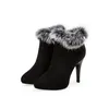 2017 Winter Stiefel Große Größe 33-45 Neue Ponited Toe Stiefel Für Frauen Sexy Ankle Heels Mode Winter Schuhe casual Schnee Stiefel T056