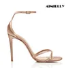 Elegante Damen Sandalen Peep Toe High Heel Schuhe Stilettos Damen Hochzeits feier Kleid Absätze Gold