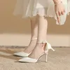Plus Größe 30-44 spitze Zehen Stöckels chuhe Damenschuhe kleine Größe 31 32 33 Rücken Bogen High