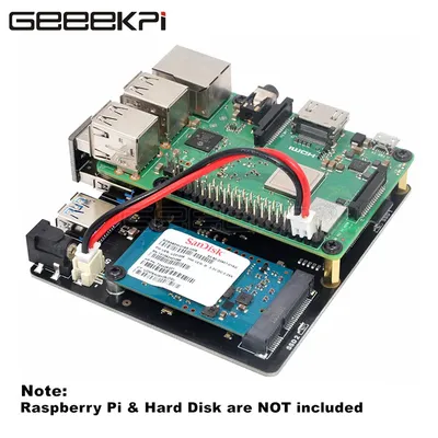 GeeekiPi X852 Dual MSATA SSD Schild USB 3,0 Modul Lagerung Expansion Board Power Adapter für