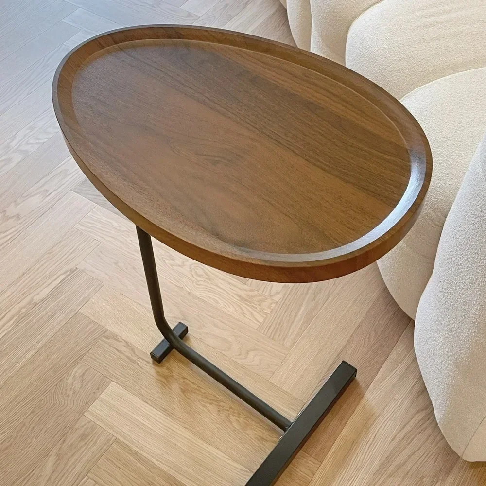 Sofa-Beistelltisch, hell, luxuriös, Premium-Feeling, kleiner Couchtisch, mobiler Nachttisch, Balkon, Wohnzimmer, Couchtisch