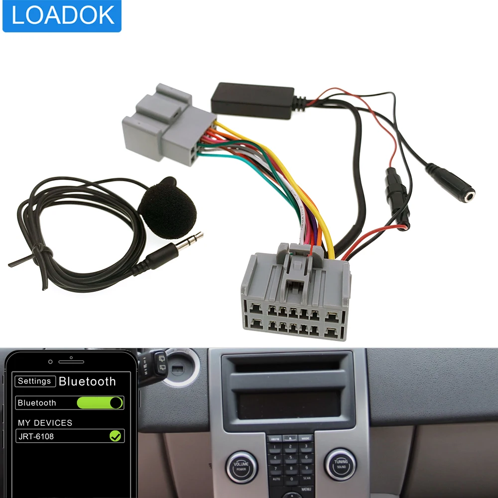 Auto Bluetooth 5,0 Radio Drahtlose Musik Freisprecheinrichtung Aux In Adapter Kabel Für Volvo S60 S70 C70 V70 C30 S40 V40 v50 XC70 S80 XC90 Image