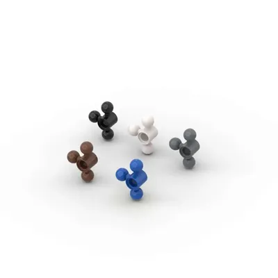 MOC 10PCS 15460 Lenkarm Mit 3 Tow Ball Bausteine Kit Kompakte Ziegel Partikel DIY Spielzeug Kinder Image
