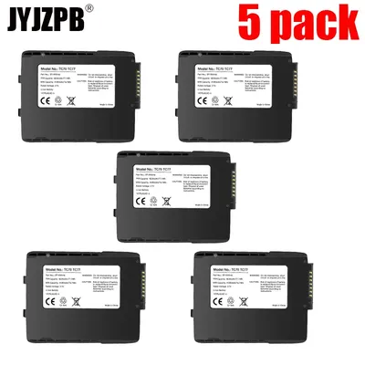 5 packs 4620mAh Replacement Batteries fit for Zebra Symbol TC77 BT-000318 TC75 TC70X BTRY-TC7X-46MA2