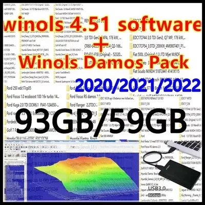 Winols 4.7 Full Activated Working on Windows10 11 No Need Vmware Multi-language +2021 Damos +ECM