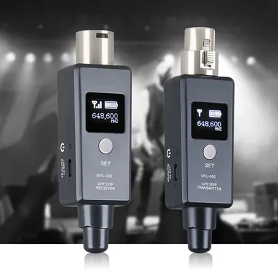 1 Pair Microphone Wireless System Wireless Transmitter System Transmitter & Receiver for