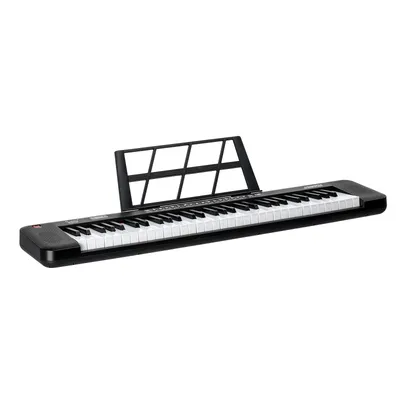 Glarry GEP-109 61 Key Lighting Keyboard with Piano Stand,Microphone, Music Rest, LED Screen, 3