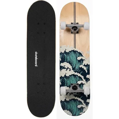 Skateboarding, Boys, Girls,and Adults Complete Set,7-layer Maple Wood,Double Kick Board Concave