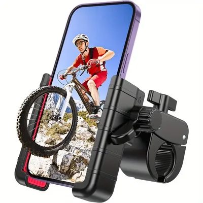 Bike Phone Mount Holder, [Camera Friendly] Motorcycle Phone Mount for Electric Scooter, Mountain,