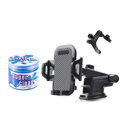 Car Phone Mount & 360° Rotation Mobile Phone Holder For Car Dashboard Windshield Air Vent Hands Free