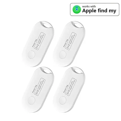 4PCS Bluetooth Tracker Works With Apple Find My Keys Finder and Item Tracker Tags MFI Certification