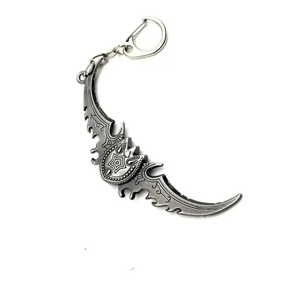 Wow Weapon Warglaive of Azzinoth Sword Keychain Metal Keyring Cosplay Accessories