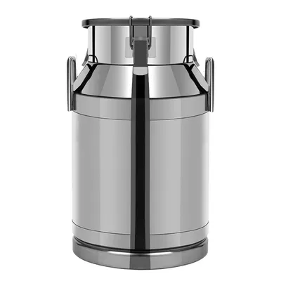 60L Extra-Large Stainless Steel Milk Can - Heavy-Duty Ice Transport Bucket