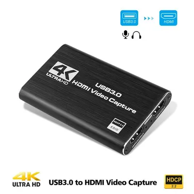 4K 1080p HDMI-compatible Capture Card 4K@60HZ USB3.0 Screen Recording Card 60 FPS HD Recorder