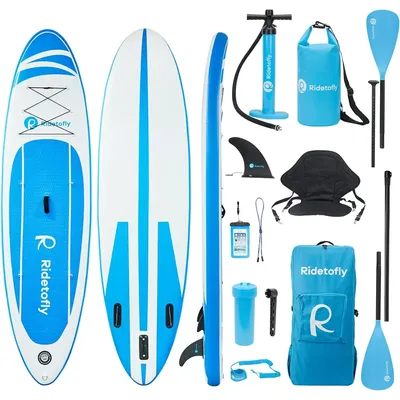 Stand Up Paddle Board 10.6'x32 x6, Inflatable SUP with 12pcs Accessories, Adjustable Paddles,