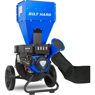 Wood Chipper - 7.5 HP 224cc Gas Powered Shredder Mulcher, 3 in 1 Multi-Function Heavy Duty,