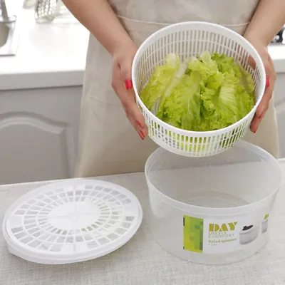 Large Salad Spinner Lettuce Leaf Vegetable Dehydrator Multifunctional Vegetable Washer Salad