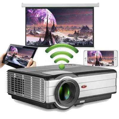 Android Wifi Home Theater Projector Manual Focus Keystone Full HD 1080P Daytime PK Laser Beam