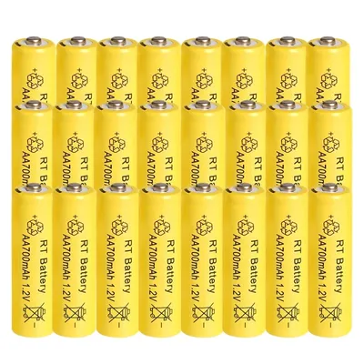 4/8/12/24pcs AA Battery 700mAh Rechargeable Batteries 1.2V Button Top for Clocks Mice Computers