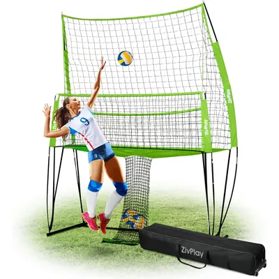 Practice Net Volleyball Training Net System Volleyball Training Equipment 11x 8ft for Volleyball