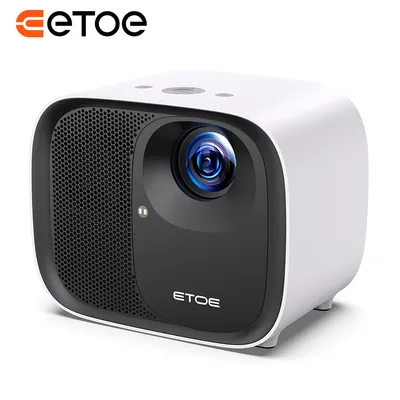 ETOE Android TV10.0 Projector, with Auto Focus, Auto Keystone, 600 ANSI Lumens,Netflix-Certified,