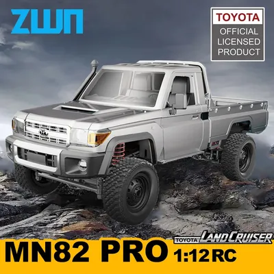 ZWN 1:12 Full Scale RC CAR MN82 Upgraded MN82 PRO Controllable Headlights 2.4G 4WD Off-Road Car Pick