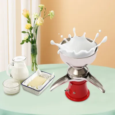 Electric Milk Cream Separator 13.2 Gallons/h Stainless Steel Centrifugal Skimmer Household Butter