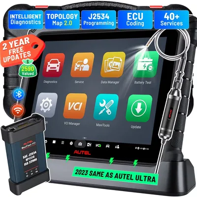 Autel MaxiCOM Ultra Lite S Diagnostic Tablet with BMW&Mercedes ECU Programming / Coding, Topology