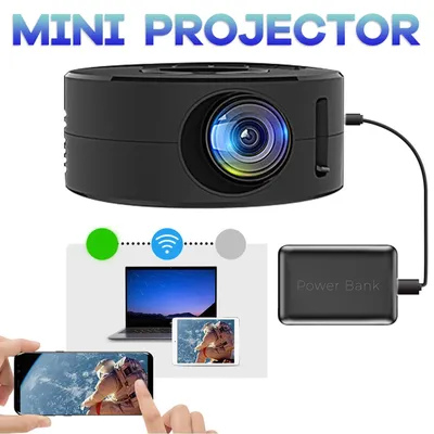 Mini LED Projector 1080p Built in Speaker Portable Small Home Projector with Same Screen Function