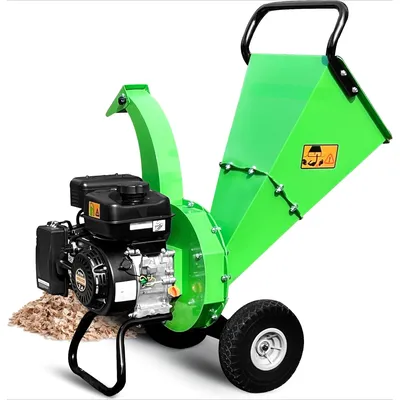 S3 Wood Chipper Shredder, 7HP 212cc Gas Powered Heavy Duty, 3" Max Wood Diameter Capacity, 15: 1