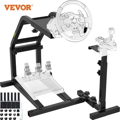 VEVOR Racing Simulator Steering Wheel Stand Logitech G29 G27 G25 GT Racing Simulator Steering Wheel