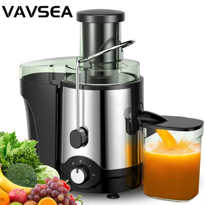 VAVSEA 600W Juicer Machine, Anti-Drip Centrifugal Juice Extractor with 3-Inch Feed Chute for Whole