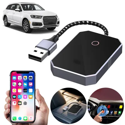 CarPlay Android Auto Wireless Adapter Mini Carplay&Auto Box Dongle Carplay AI Box for iPhone &