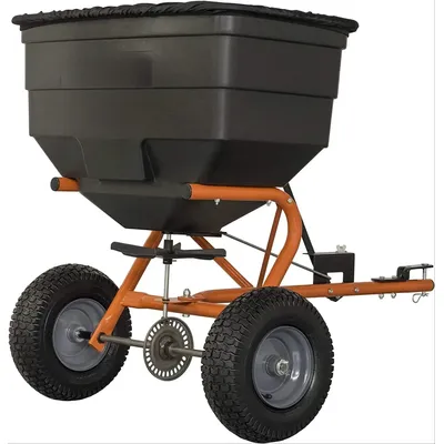 Inc 45-0547 185 lb. L & G Tow Broadcast Spreader, Orange