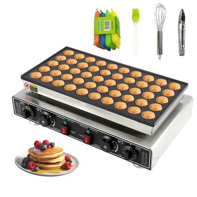 Mini Pancakes Maker Machine,110V Mini Dutch Pancake Maker,1800W Commercial Electric Nonstick Waffle