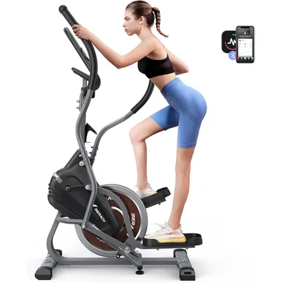 for Home, 3 in 1 Cardio Climber Stepping Elliptical Machine with APP Compact Elliptical