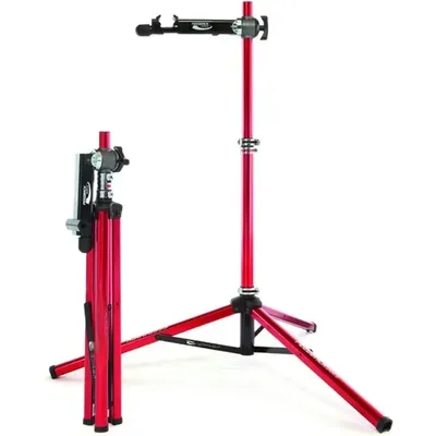 Clamp features Slide-Lock ratchet for quick closure Feedback Sports Ultralight Bike Repair Stand