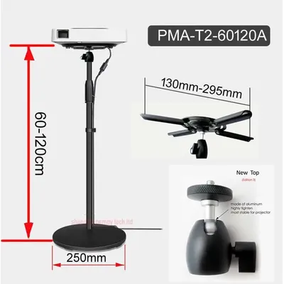 (60-120CM) T2-60120A universal mini projector desktop stand with tray table mount bracket 3S G1 P1