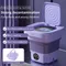 8L Portable Folding Washing Machine Bucket for Clothes Socks Underwear Cleaning Washer Portable