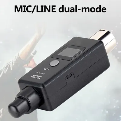 1 Pair Microphone Wireless System Wireless Transmitter System Transmitter & Receiver for