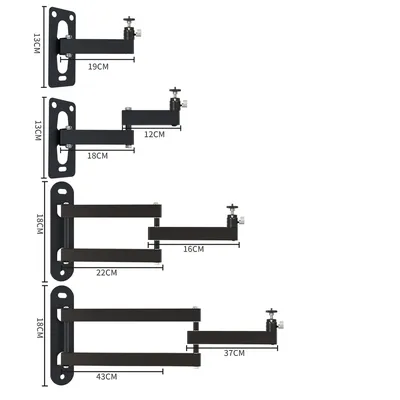 SH Wall Mount Boom Arm Projectors Photography Studio Video Strobe Lights 180-360° Adjustable