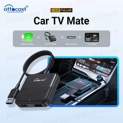 Ottocast Car TV Mate Video Converter for HDMI Output for TV Sticks Set-top Boxes Game Consoles for