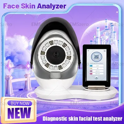 8 Spectrum Imaging Technology Skin Analyzer Facial Moisture Detection Spa Use 15.6 Inch 3D Facial