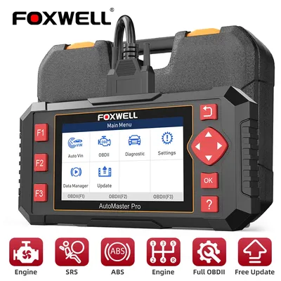 FOXWELL NT604 Elite OBD2 Scanner Diagnostic Tool AT ABS SRS Transmission Engine Code Reader OBD 2