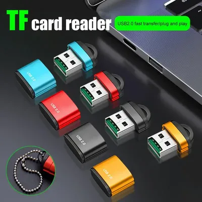 1PCS Mini USB for M-icroSD TF Card Reader USB 2.0 Mobile Phone Memory Card Reader High Speed USB