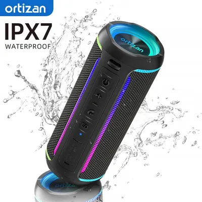 Ortizan Portable Bluetooth Speaker 40W Wireless Speaker for Outdoor Travel Multi-Colors Rhythm