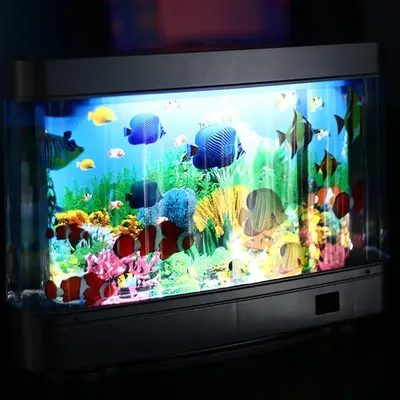 Artificial Fish Tank Decorative Aquarium Lamp for Home Decoration Lifelike Underwater World