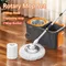 Lazy Floor Floating Mop Water Separation 360 Rotating Household Cleaning Mop Microfiber Spin Mop