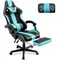 Blue Gaming Chair with Footrest, Ergonomic Gamer Chair,Office Computer Gaming Chairs,E-Sports Racing