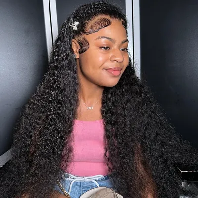 Deep Water Wave 13x6 Lace Frontal Human Hair Wigs For Women 200% Density 13x4 Lace Frontal Wig 100% Brazilian Human Hair 30inch